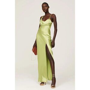 Nicholas Duna Satin Gown Green Womens 0